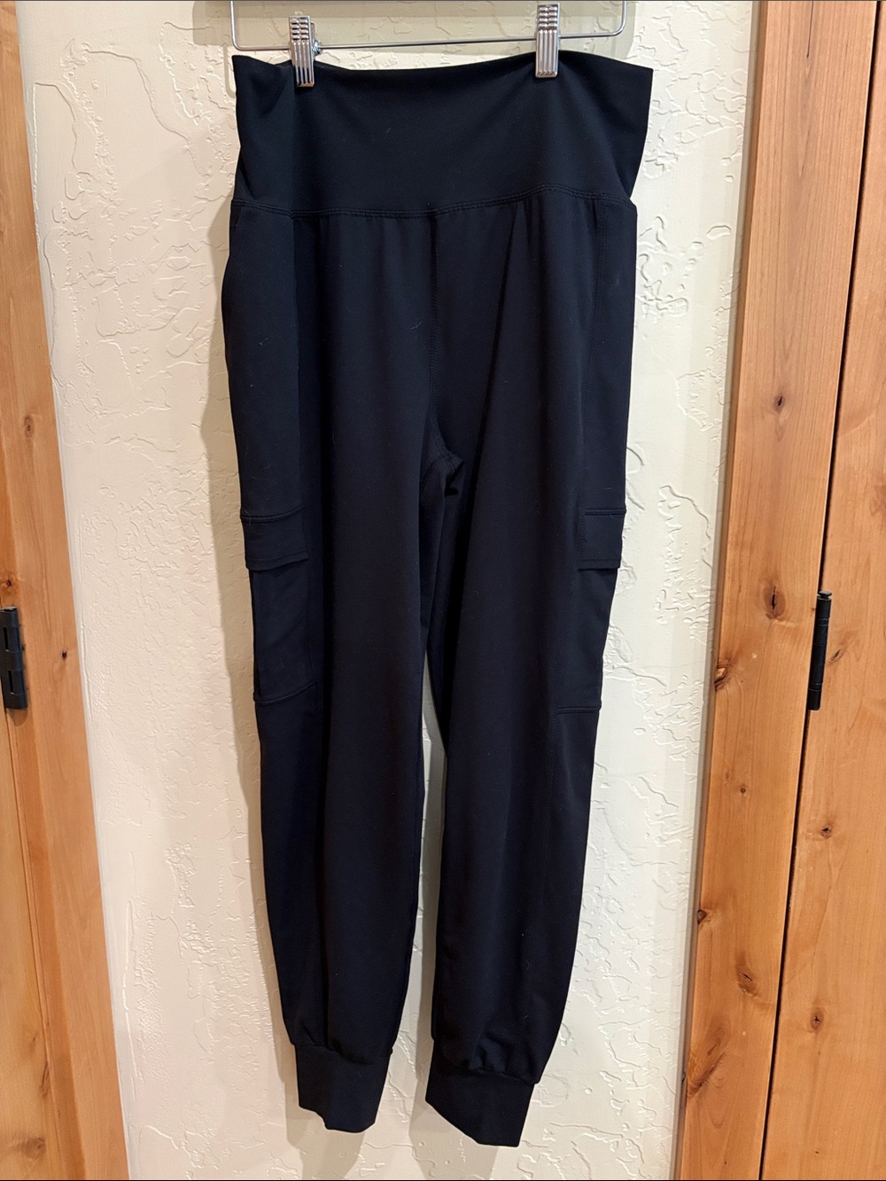 Avia High-Rise Black Cargo Jogger Pants for Women Size Medium